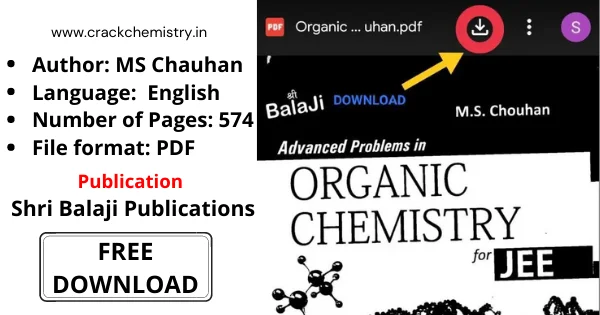 MS Chauhan Organic Chemistry PDF download