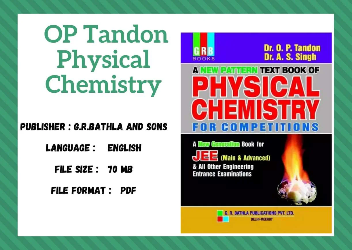 OP Tandon Physical Chemistry pdf Download
