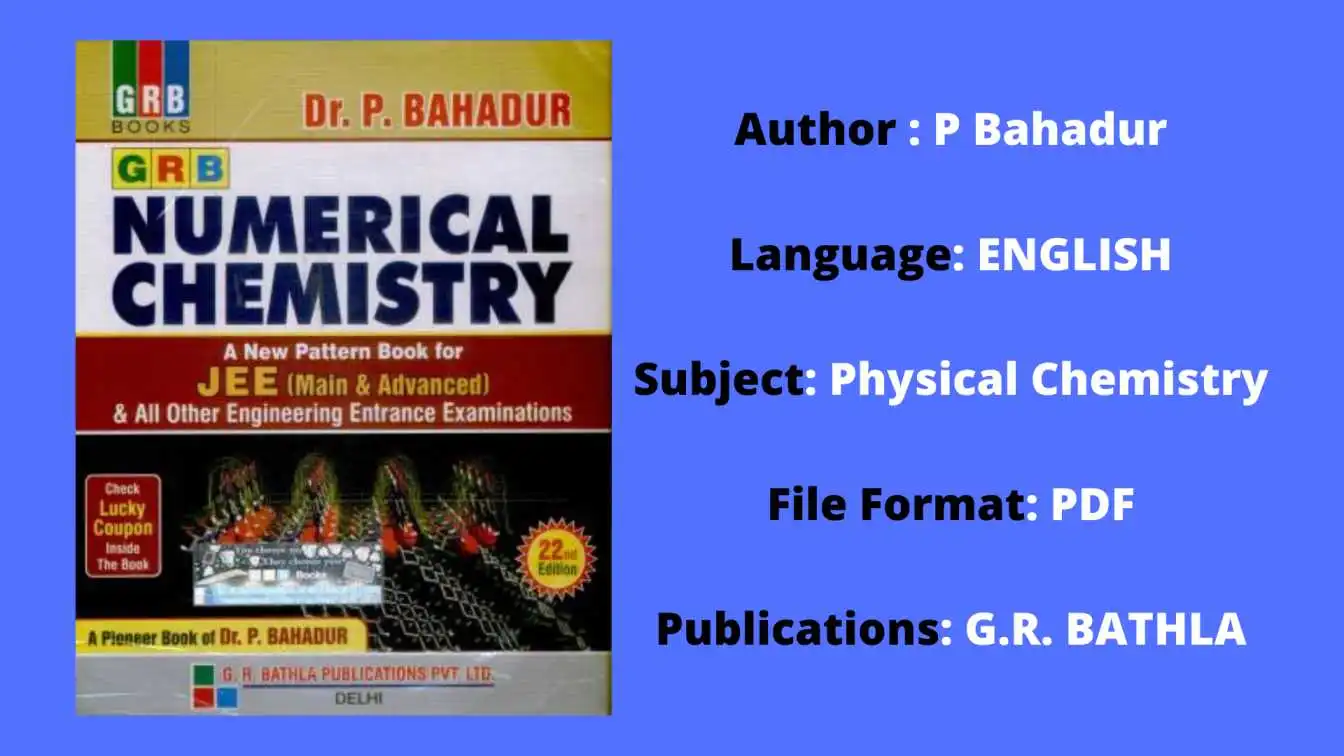 P Bahadur Physical Chemistry PDF free download