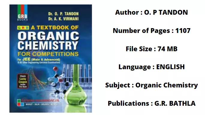 OP tandon organic chemistry pdf